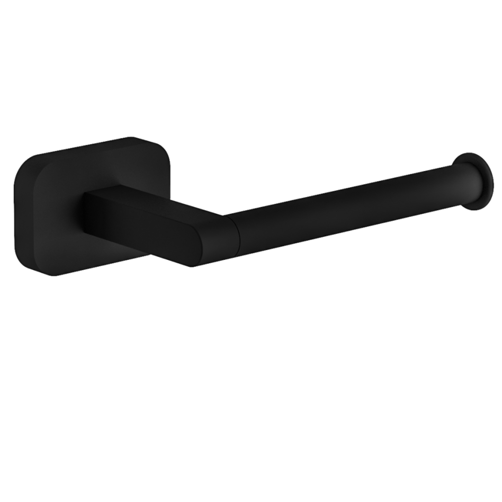 Eastbrook Asti messing toiletrolhouder zwart mat