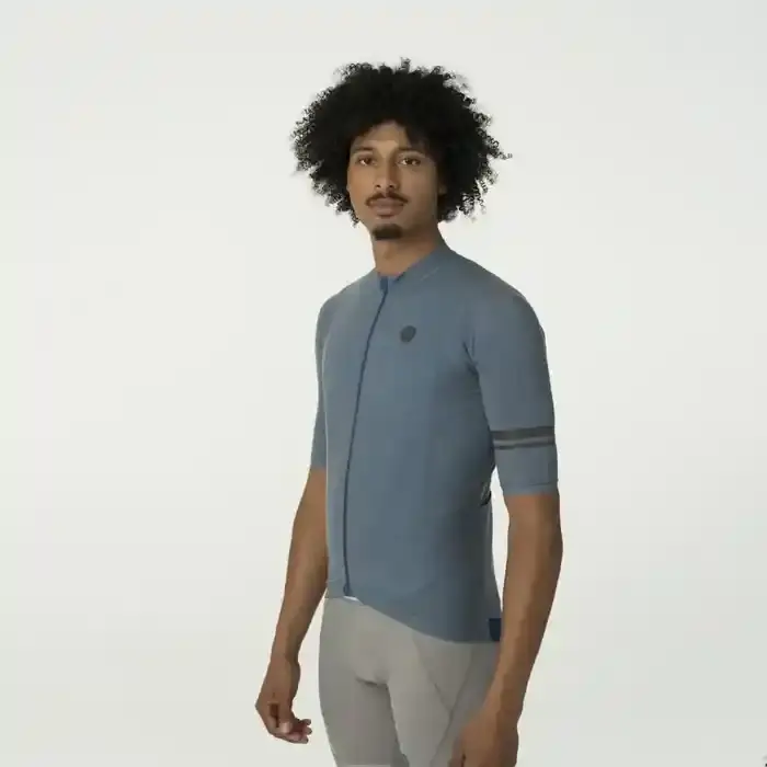 AGU Merino Performance Fietsshirt Korte Mouwen Blauw Heren