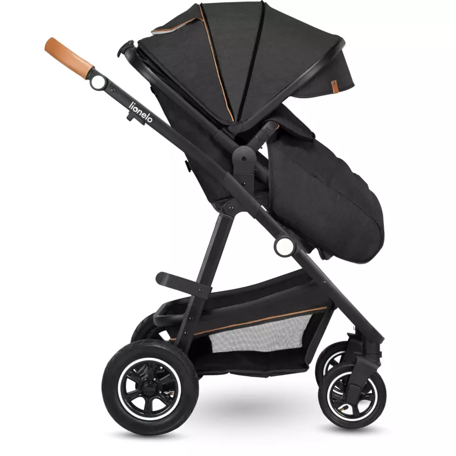 lionelo Kombikinderwagen Amber 2-in-1 Grey Graphite