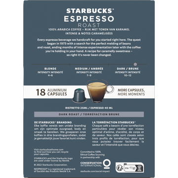 Starbucks® by Nespresso ® Espresso Roast 18 Koffiecups