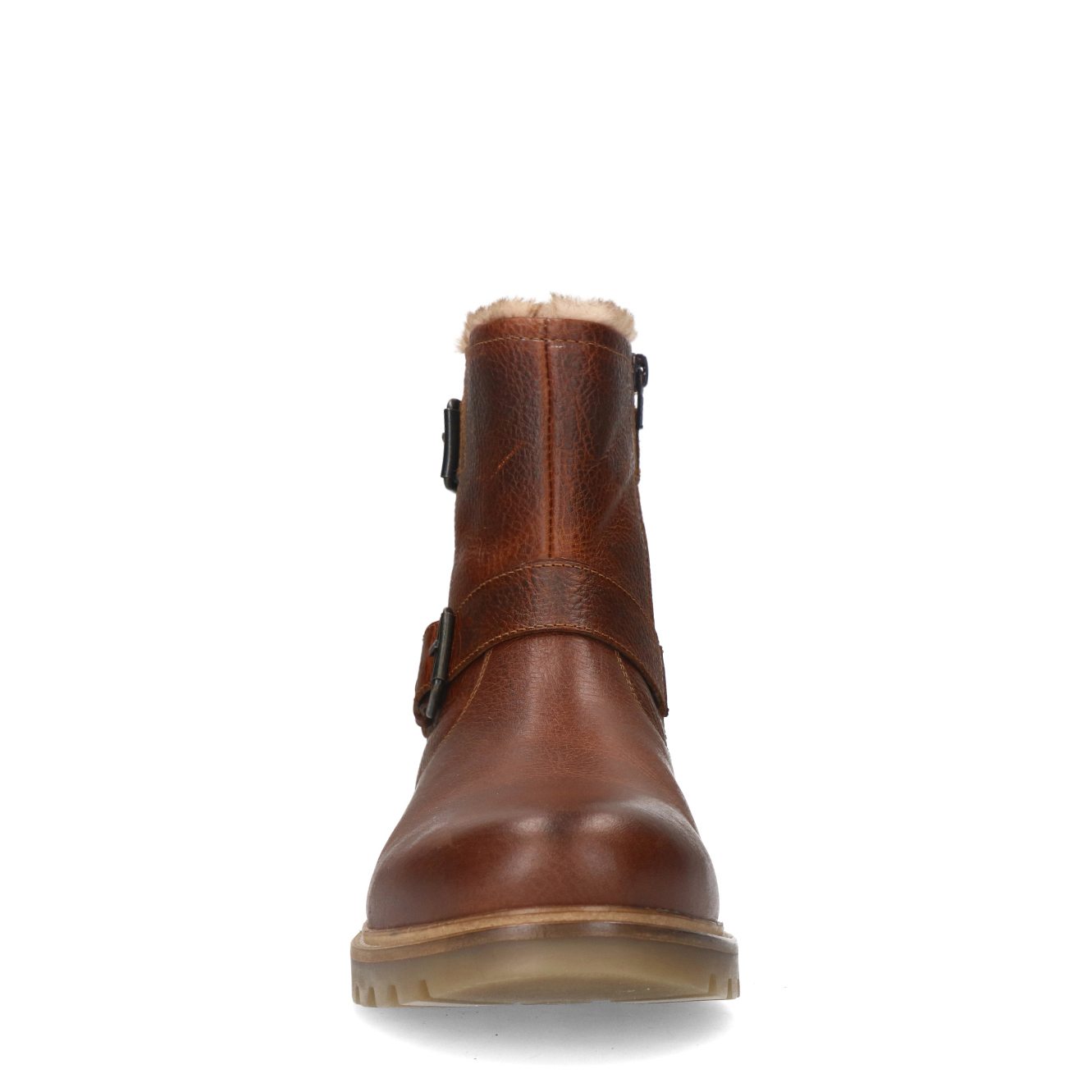 Cognac leren boots