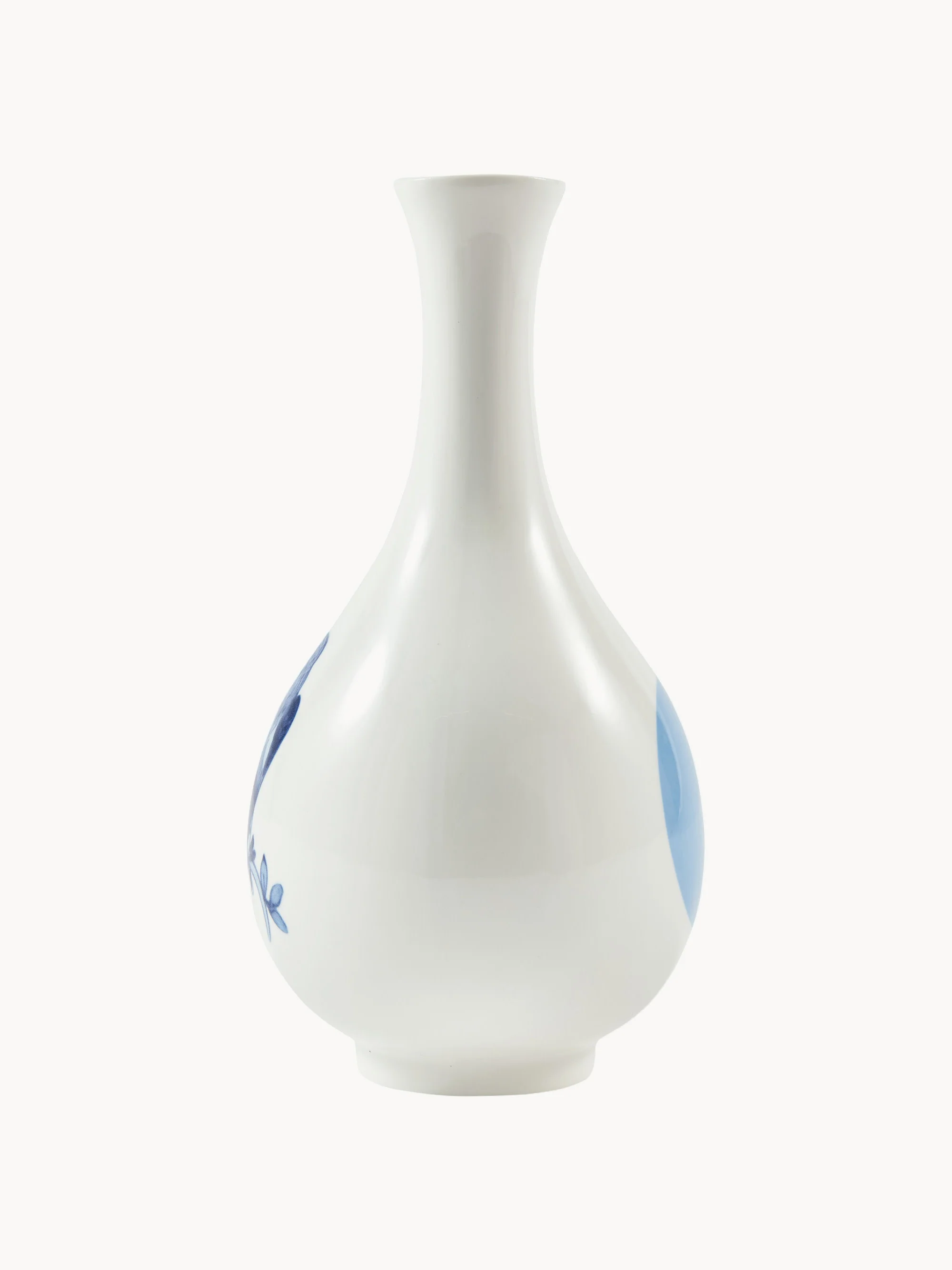 Porseleinen vaas Small Bird, H 17 cm