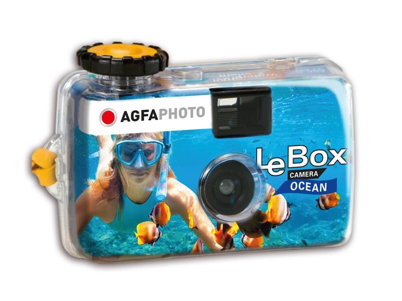 Agfa Einwegkamera LeBox Ocean Einwegkamera mit der wasserdichten Konstruktion