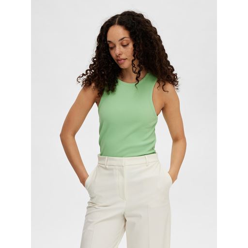 Selected Femme Fanna Tank Top, Absinthe Green, S
