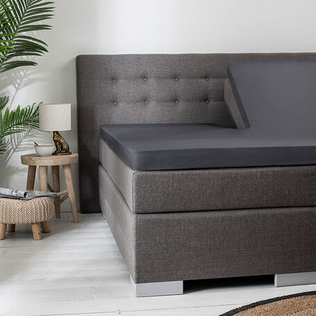 2-Pack Splittopper Stretch Taupe - 140 x 200/220