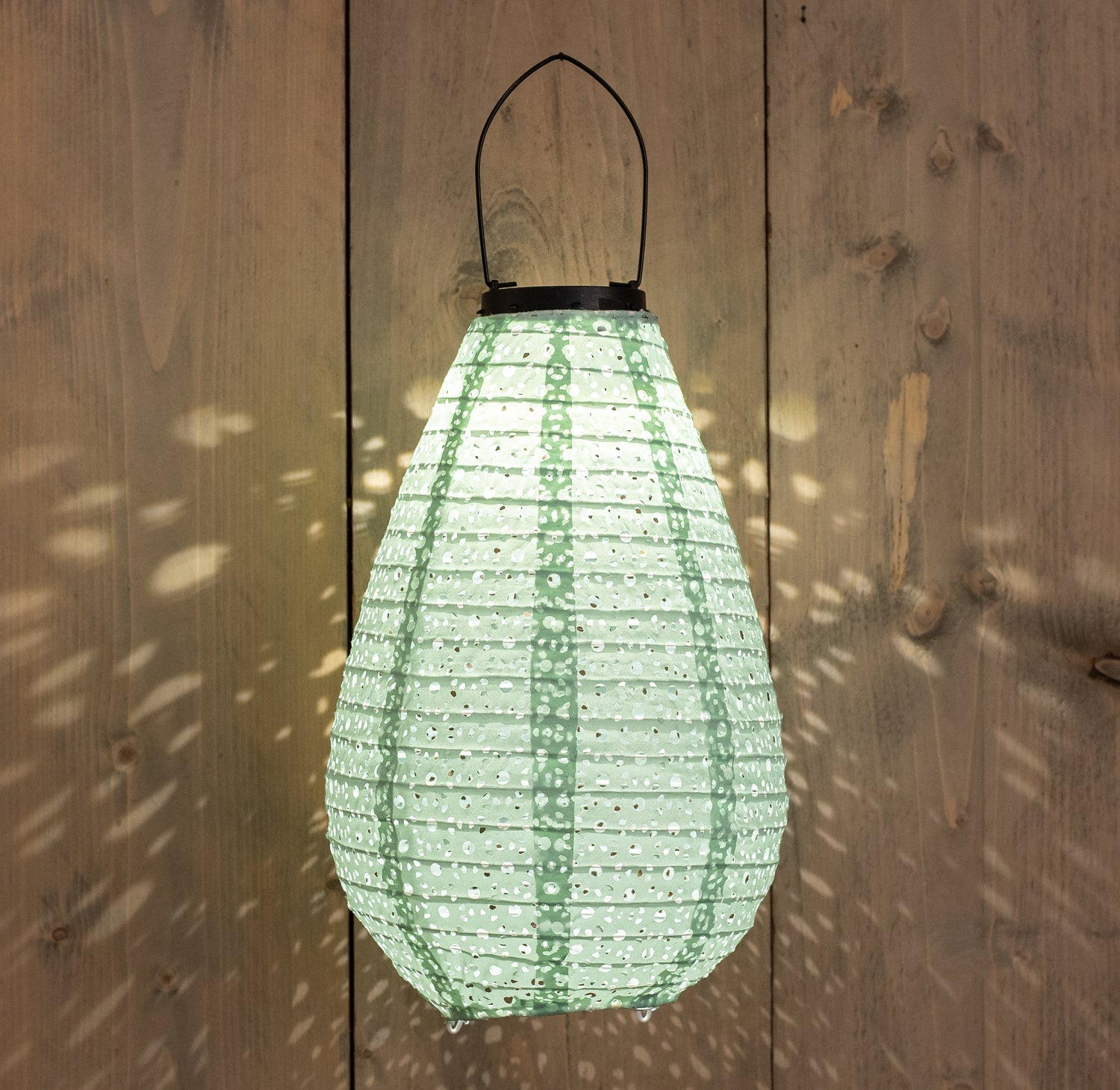 Solar lampion Marrakesh groen D 20 H 29 cm