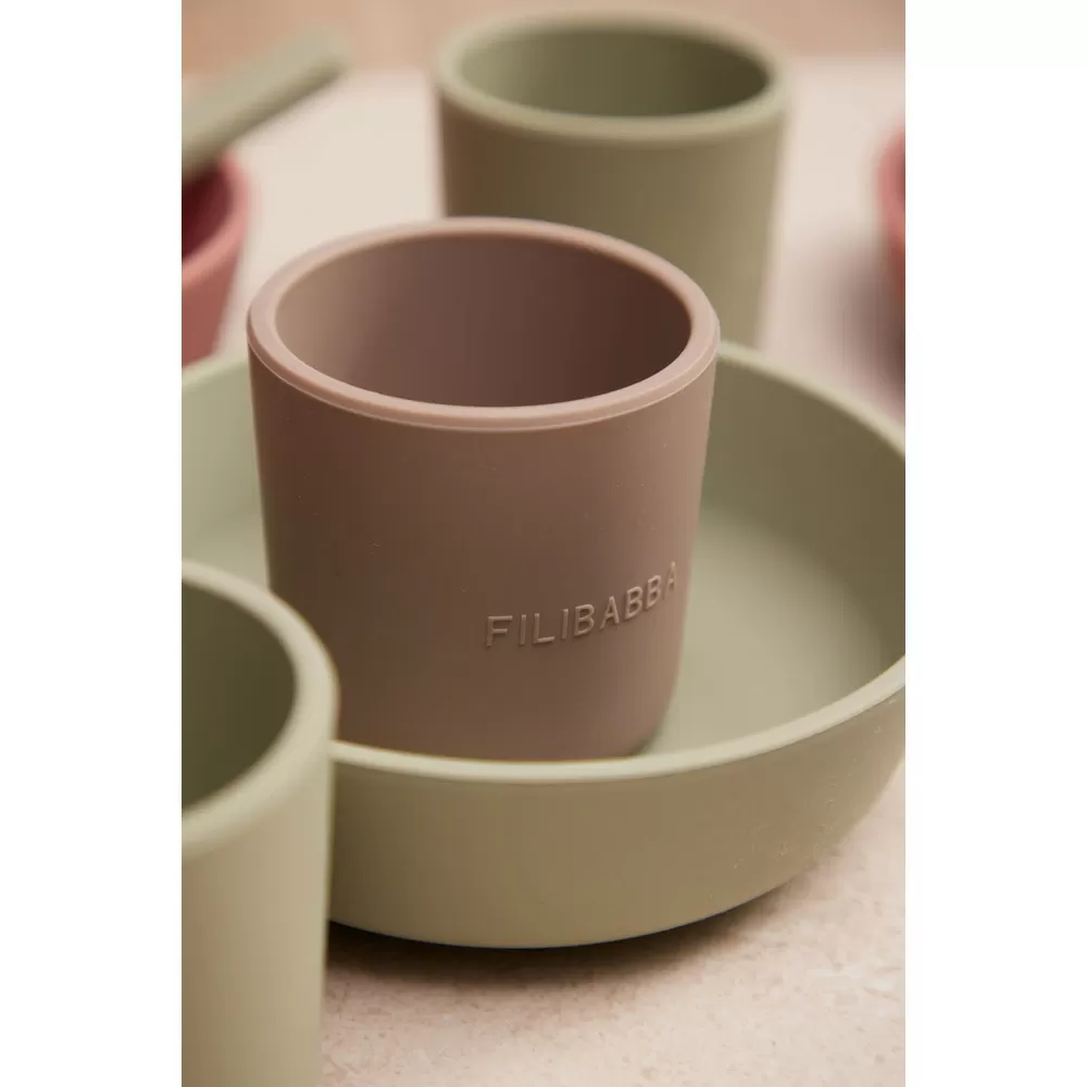 Filibabba Silikone kop 2-pak -Warm Grey