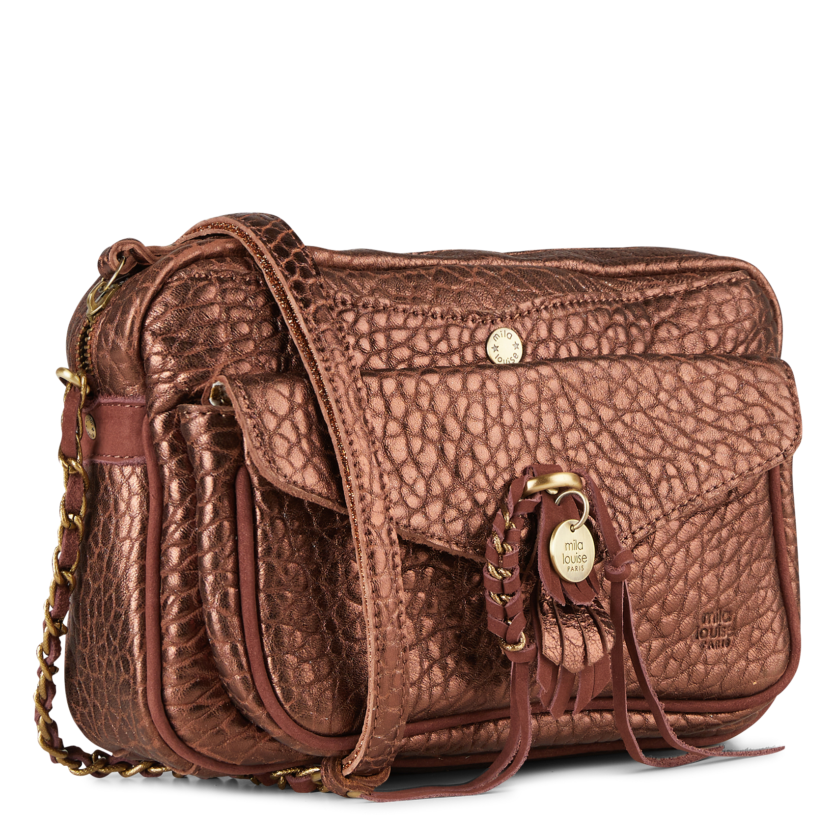 ORELIA - Sac bandoulière en cuir | Marron