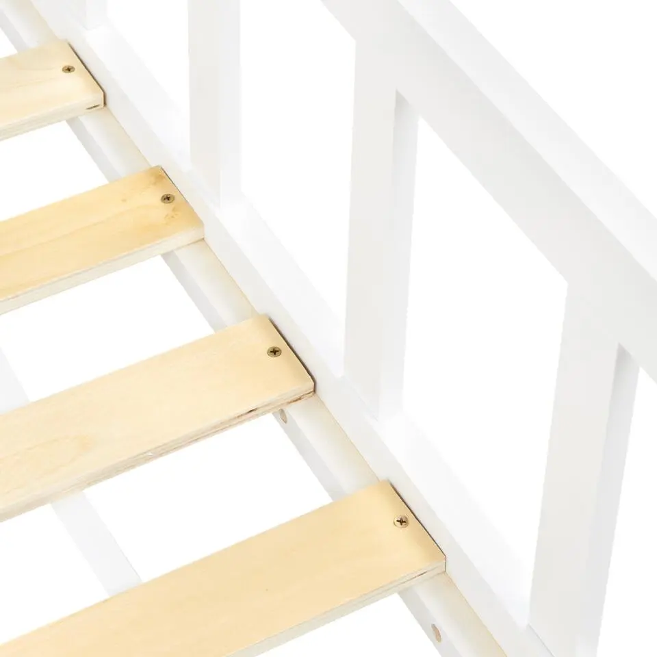 MEYMAC - Kinderbed - Wit - 90 x 200 cm - Dennenhout