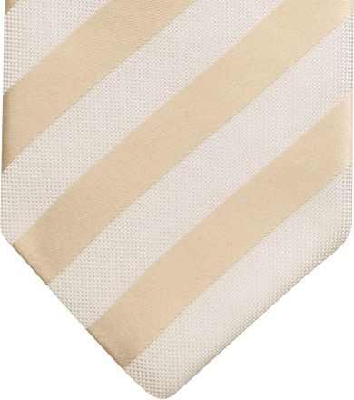Suitable Stropdas Zijde Streep Beige TI23-02 kopen