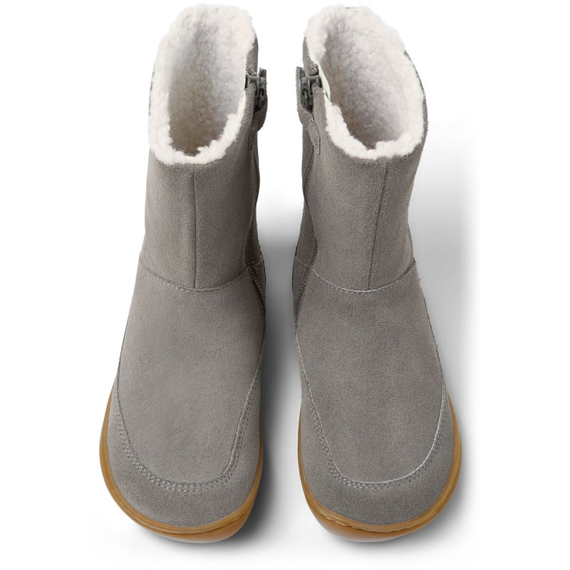 Camper Camper Peu Kids Bottes Fourrees Gris