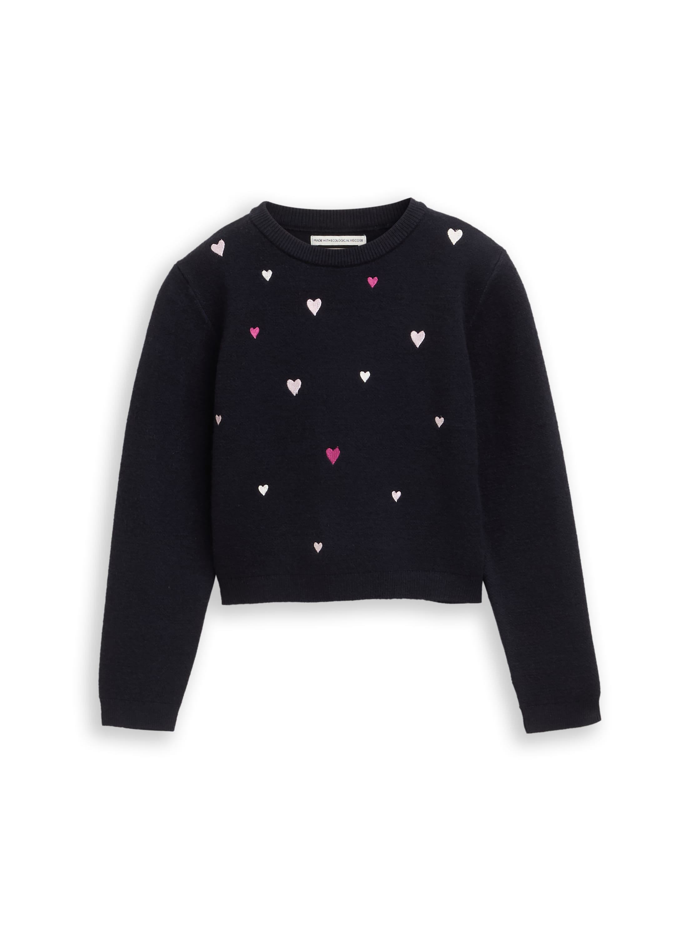TOM TAILOR Strickpullover , mit Herz-Strickereien
