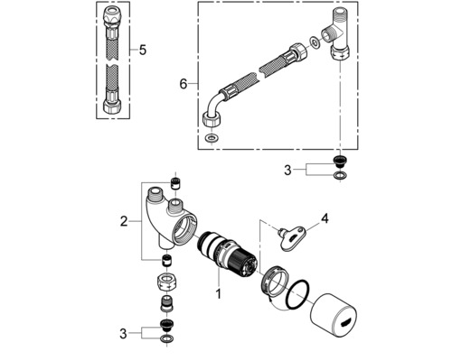 Thermische verbrandingsbeveiliging GROHE 34487000