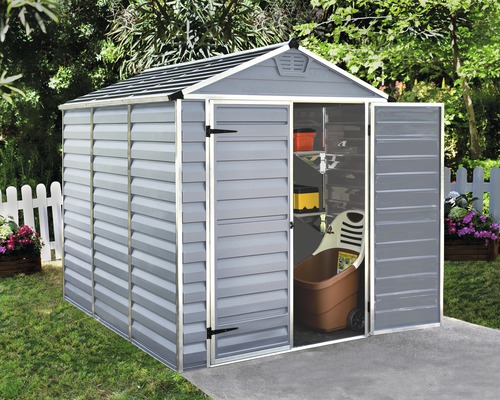 Palram Canopia Skylight 6x8 tuinhuis met vloer, 229 x 185,4 cm, grijs