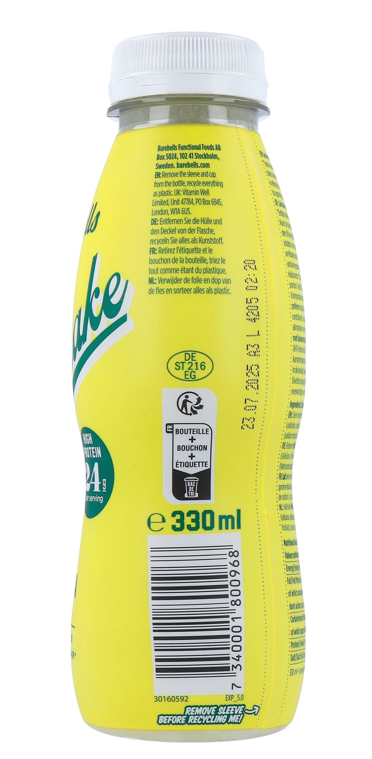 Barebells Milkshake Banaan (330 ml)