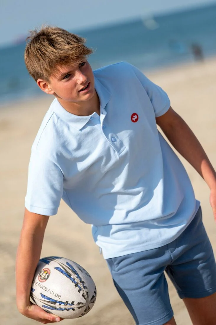 KRONSTADT lichtblauwe kronstadt polo albert organic/recycled polo