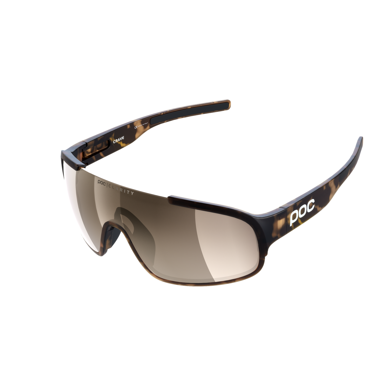 POC Crave Cykelbriller Tortoise Brown Clarity Trail Silver Mirror