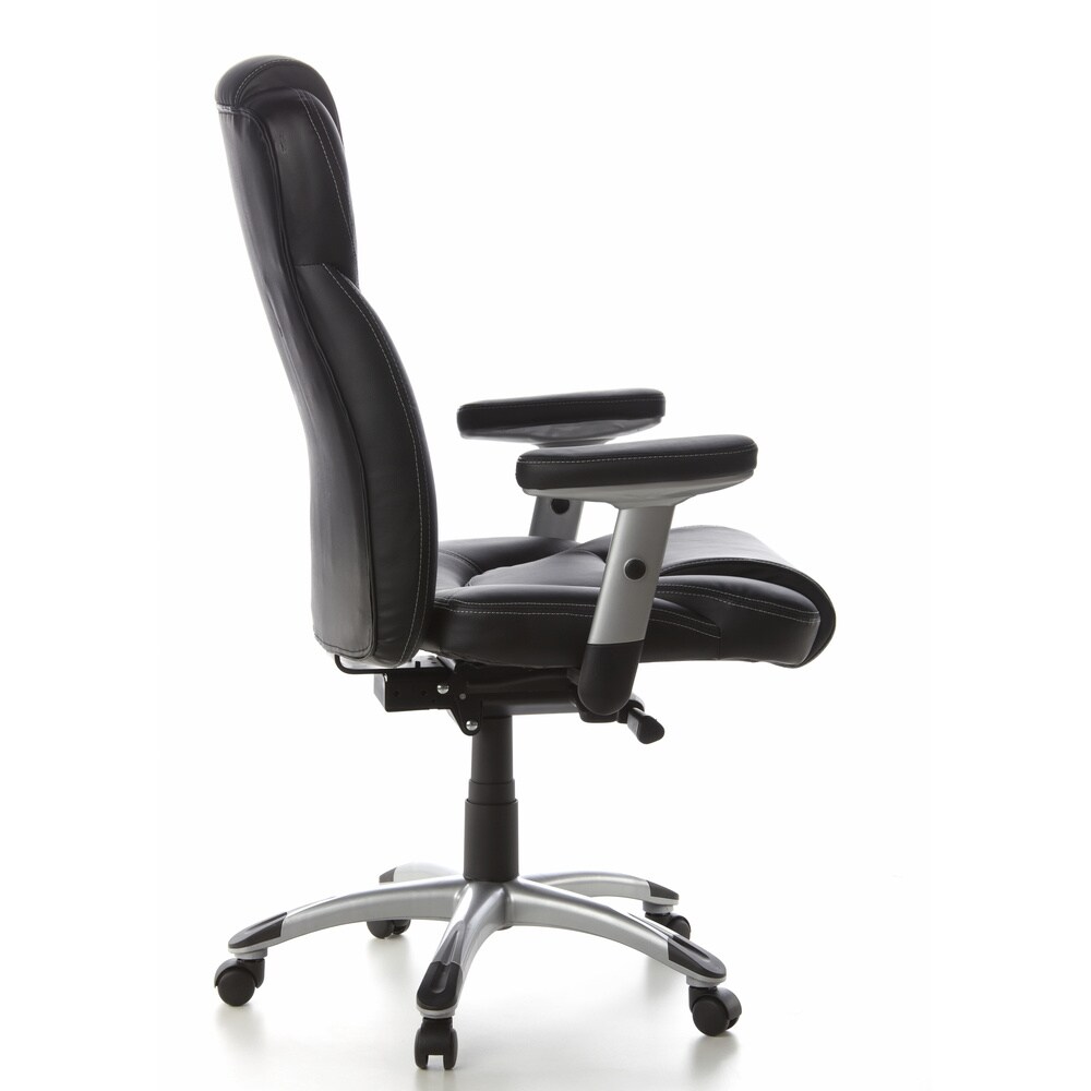 Profi Chefsessel EMBASSY 200 Leder mit Armlehnen (höhenverstellbar) hjh OFFICE