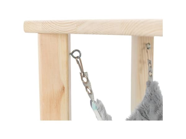 Trixie Sunny shelter/platform w/hammock, 37×29×37cm,flerfarvet/grå