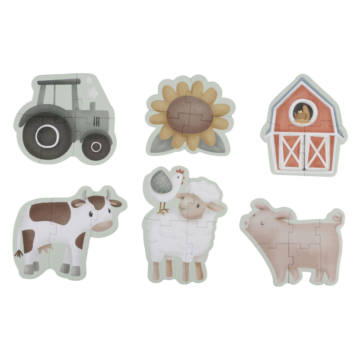Little Dutch Legpuzzel 6in1 Little Farm FSC