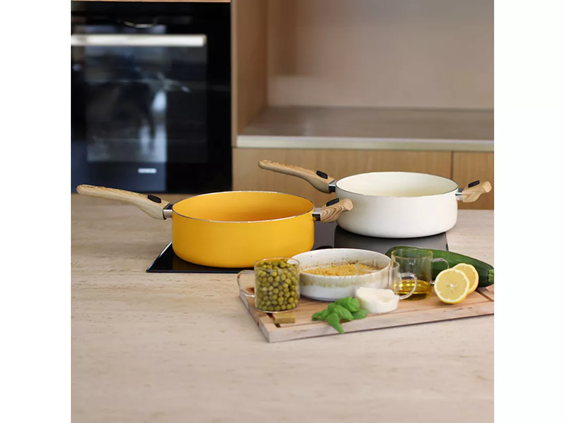 Menastyl - Set Culinaire Multi- Usage Creme 28cm En Aluminium Recycle