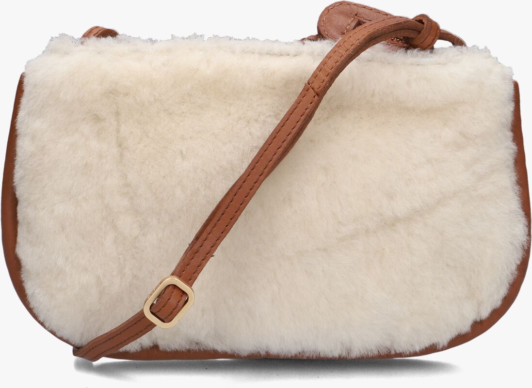 FRED DE LA BRETONIERE beige fred de la bretoniere schoudertas elle furry cross body