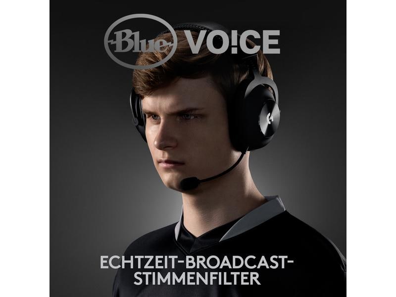 Logitech Headset G Pro X Wireless Lightspeed Gaming Schwarz Kabelloses Over-Ear-Headset mit Surround-Sound