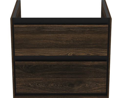 Ideal Standard Connect Air wastafelmeubel, BxHxD 60 x 51,7 cm x 44 cm, frontkleur: walnootzwart hoogglans, R0473NE