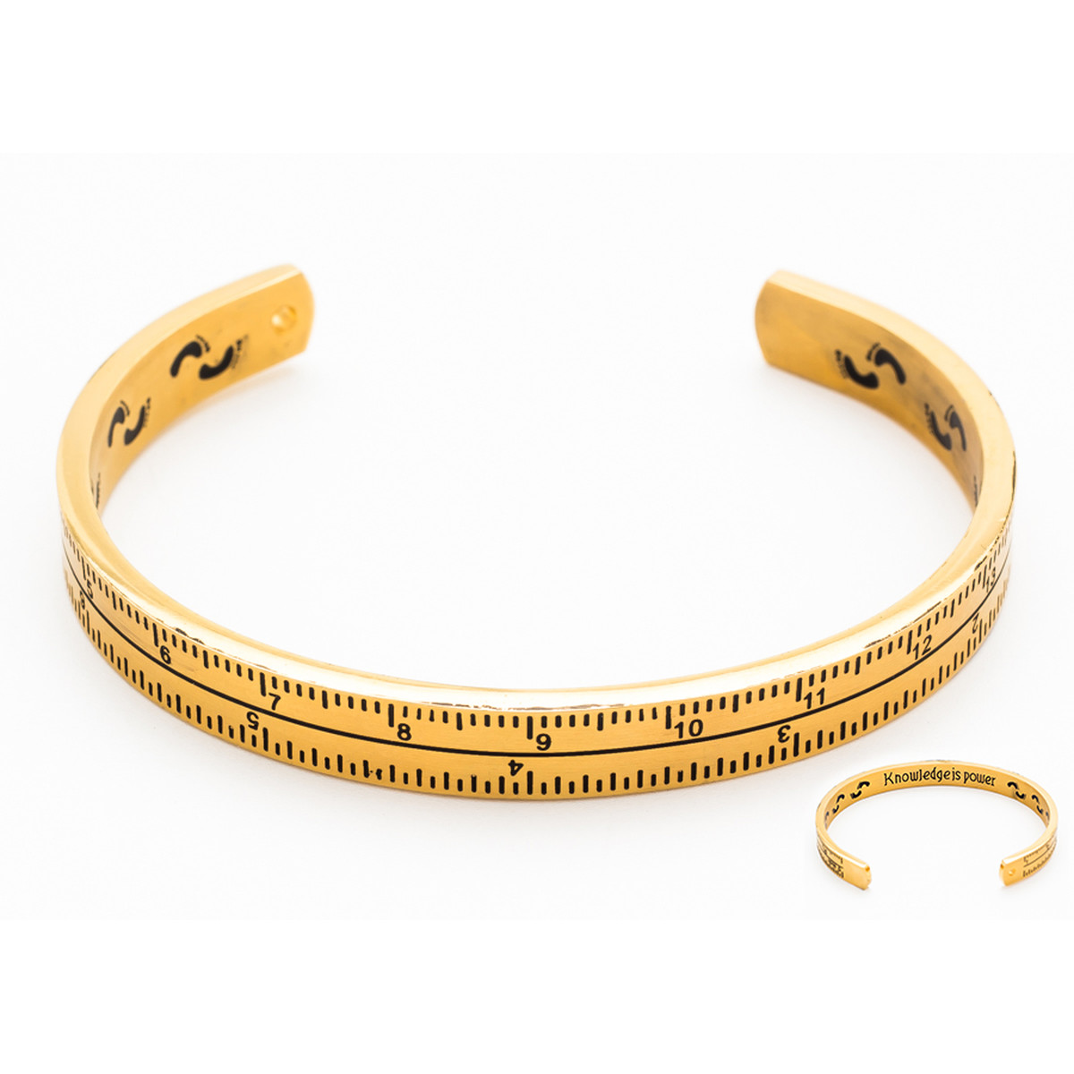 Bracelet rigide acier doré