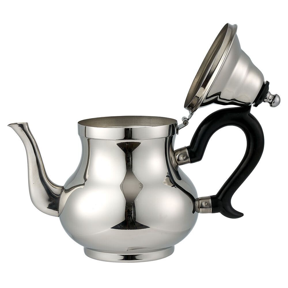 Théière marocaine orientale inox avec anse H21,5cm