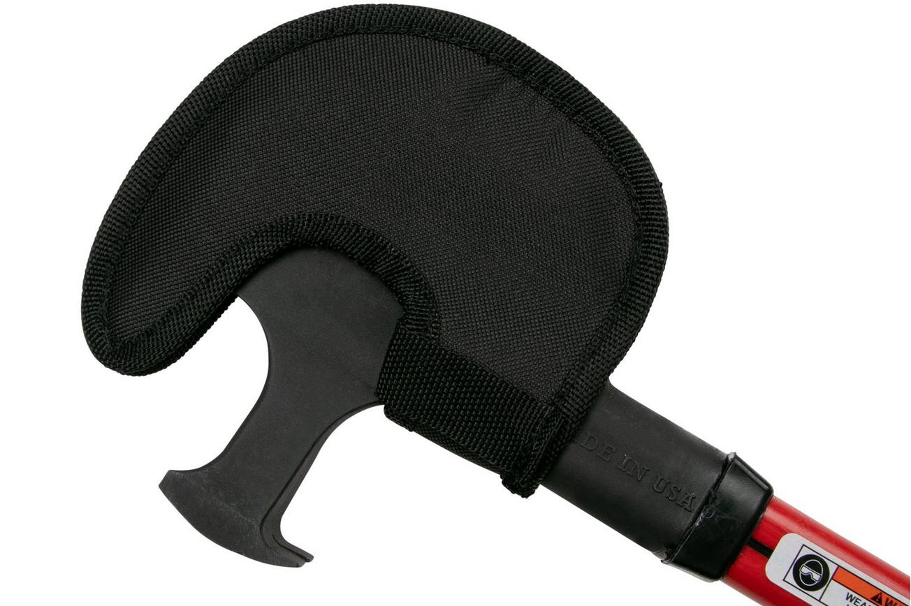 Off Grid Tools Trucker's Friend, rood, koolstofstaal, handbijl