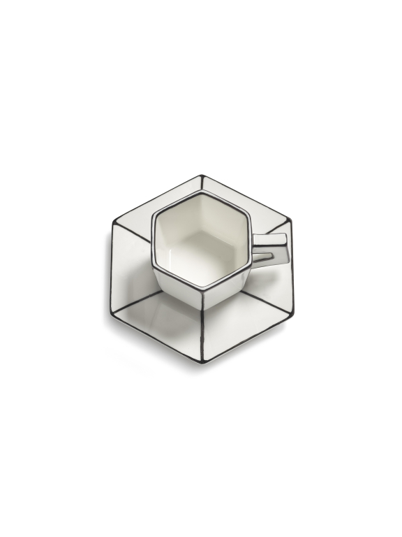 Serax Carte Blanche by A.Philips Espresso kop en schotel set van 2