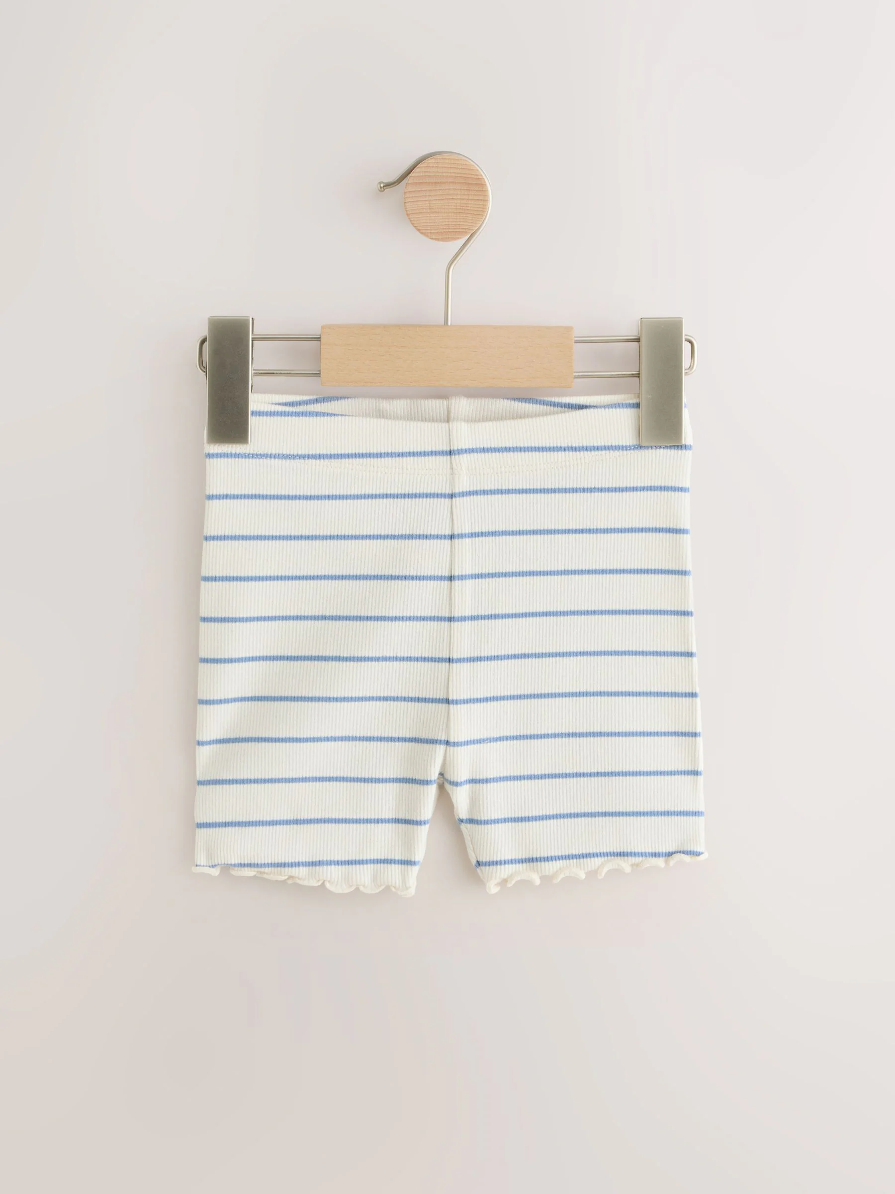 Blauw - Verpakking van 5 geribbelde shorts (3 mnd - 7 jr)