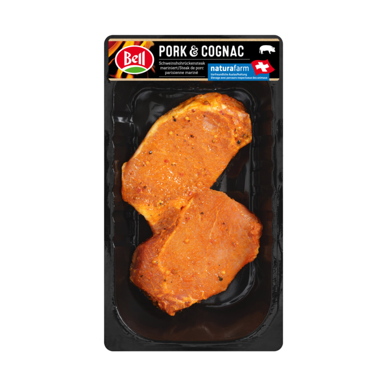 Bell Naturafarm Schweinshohrückensteak mariniert ca. 300g