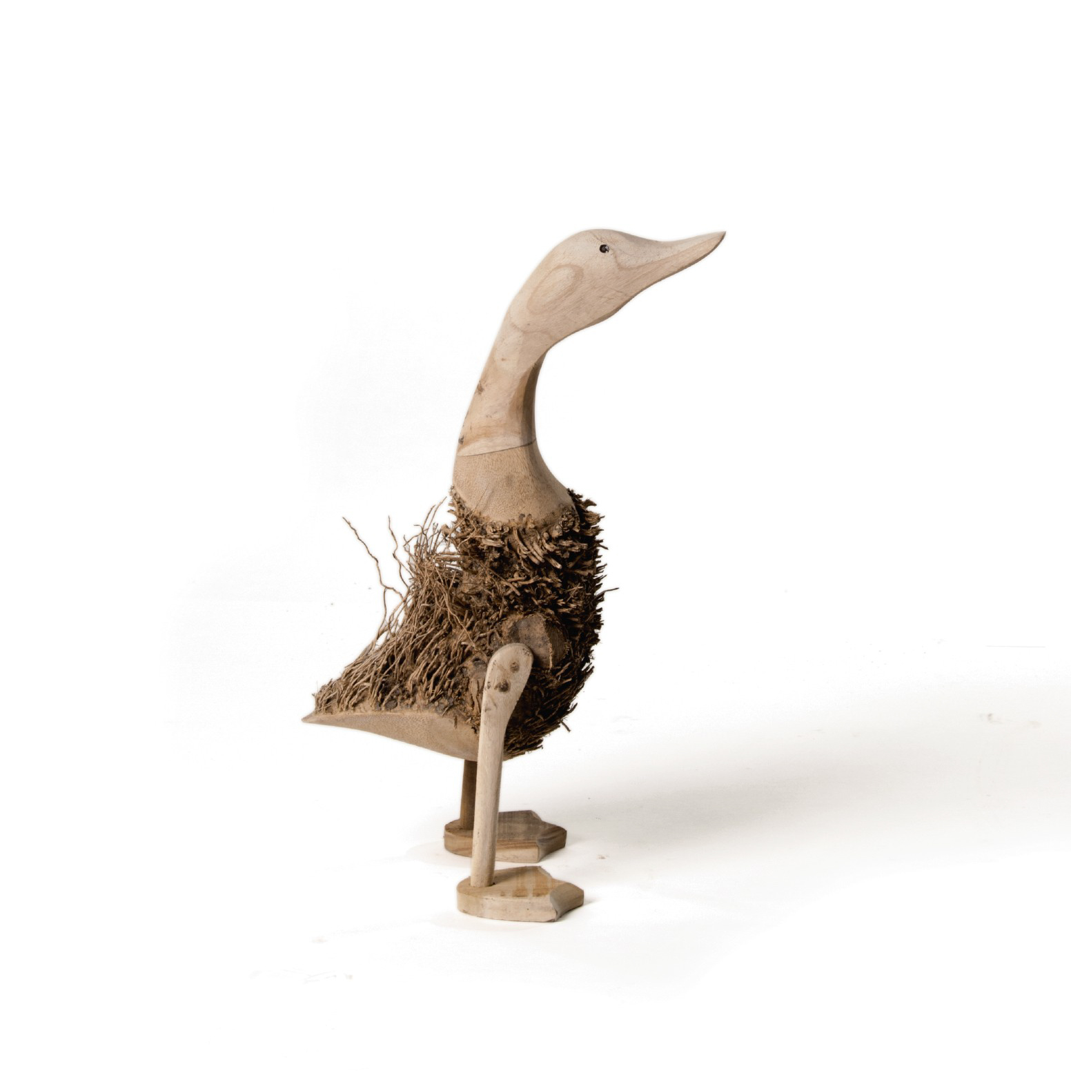 Ente 'Bulu' aus Wurzelholz, klein, H ca. 30-35 cm von fischer's lagerhaus