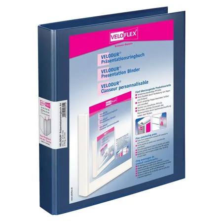 Veloflex Präsentationsringbuch VELODUR A4, blau