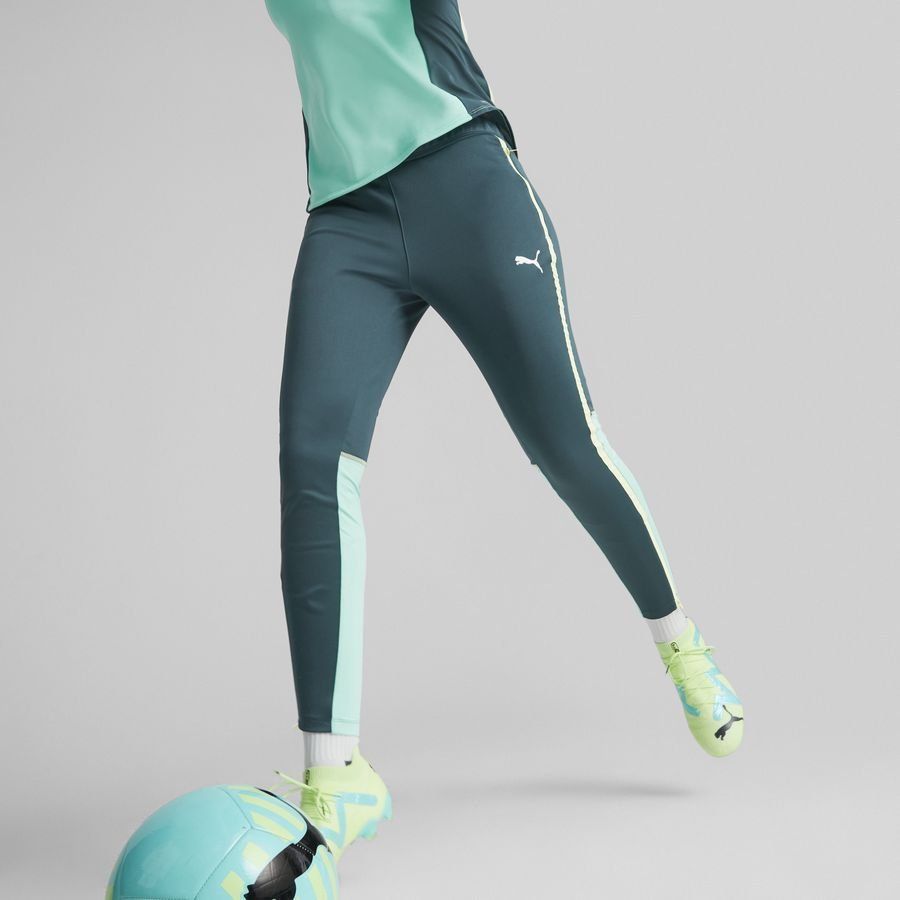 PUMA Bas de Survêtement IndividualBlaze - Bleu/Vert Femme