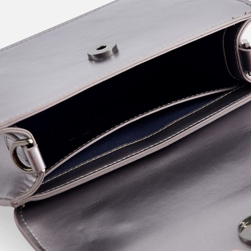 Hvisk Crane Metallic Crossbody zilver