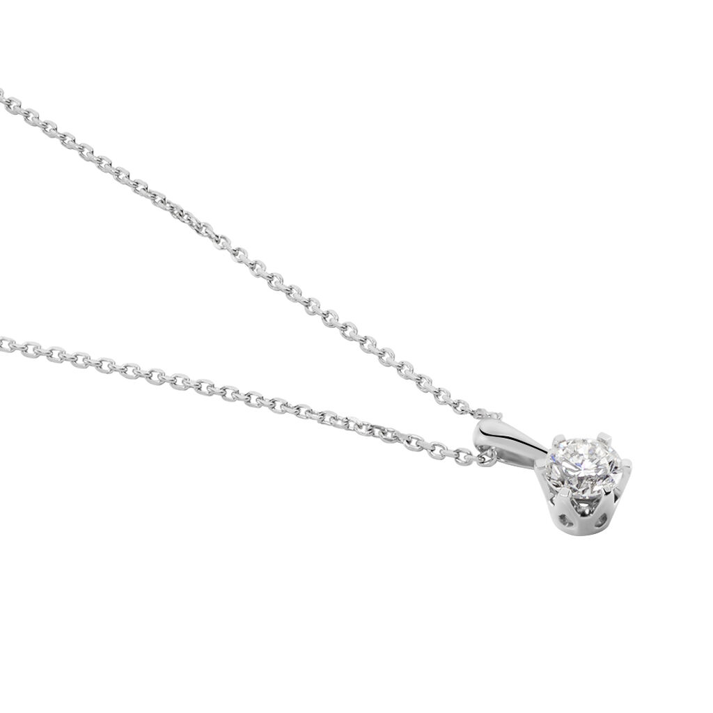 Collier Natalia Platine Blanc Diamant