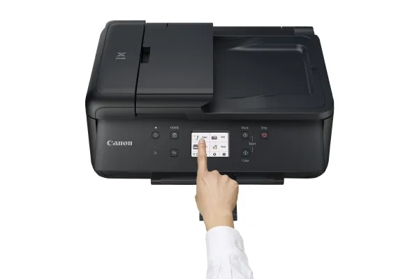 Canon PIXMA TR7650 - Multifunktionsprinter - farve - blækprinter - A4 (210 x 297 mm), Legal (216 x 356 mm) (original) - A4/Legal (medie) - op til 15 ipm (udskriver) - 200 ark - 33.6 Kbps - Wi-Fi(n), USB 2.0