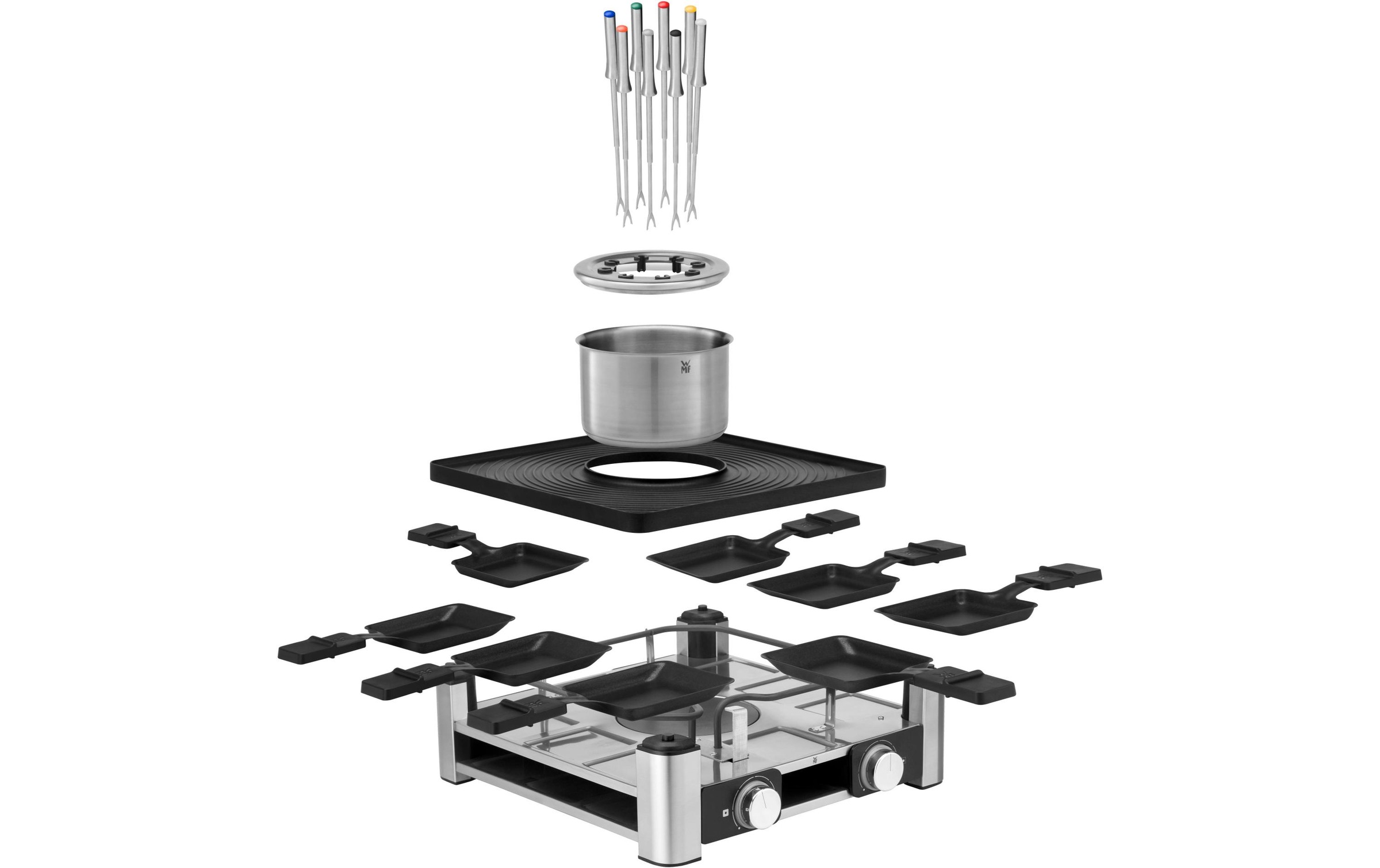 WMF Raclette und Fondue-Set »Lumero« 8 Stk. Raclettepfännchen 1.800 W