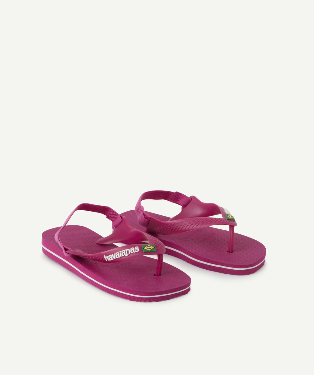 HAVAIANASTONGS BÉBÉ FILLE ROSES AVEC LOGO BRÉSIL