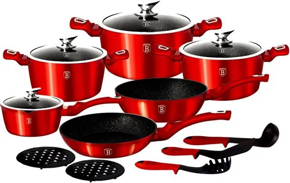 Berlinger Haus Metallic pot set 15 elements (BH/1226) Induktion
