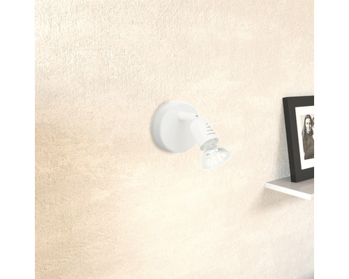 LED wandspot 1x3W 250 lm 3000K Ø 8 cm wit