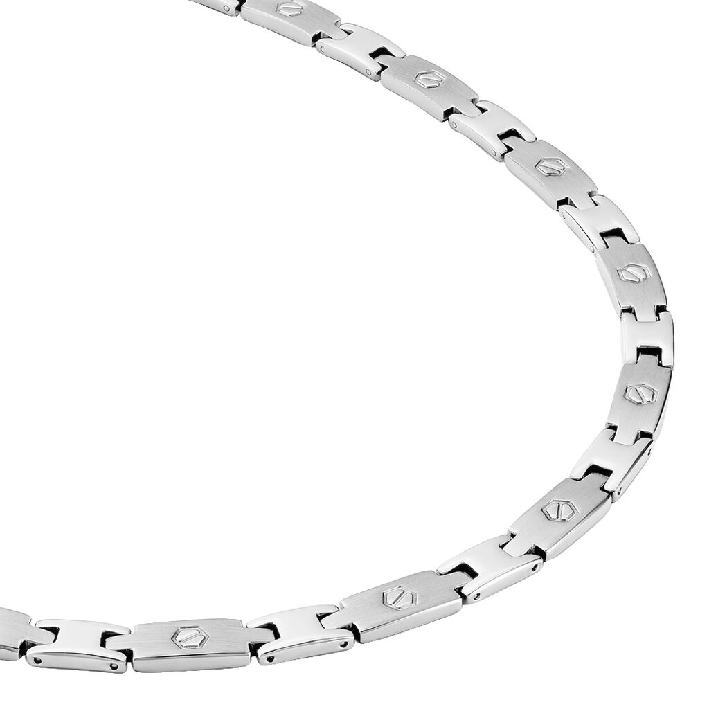 Collier Joe Acier Blanc