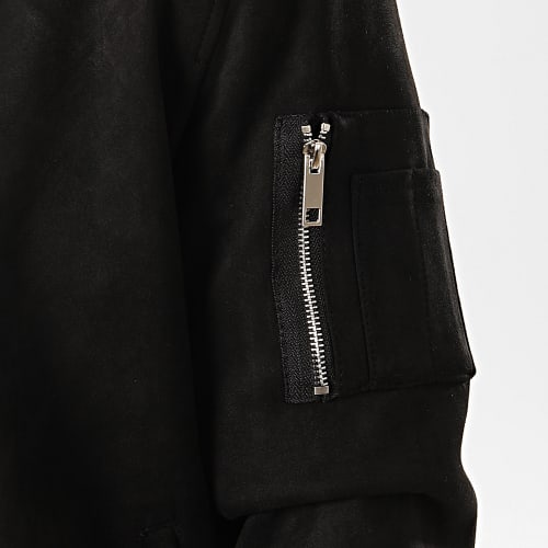 Bomber Suédine Noir