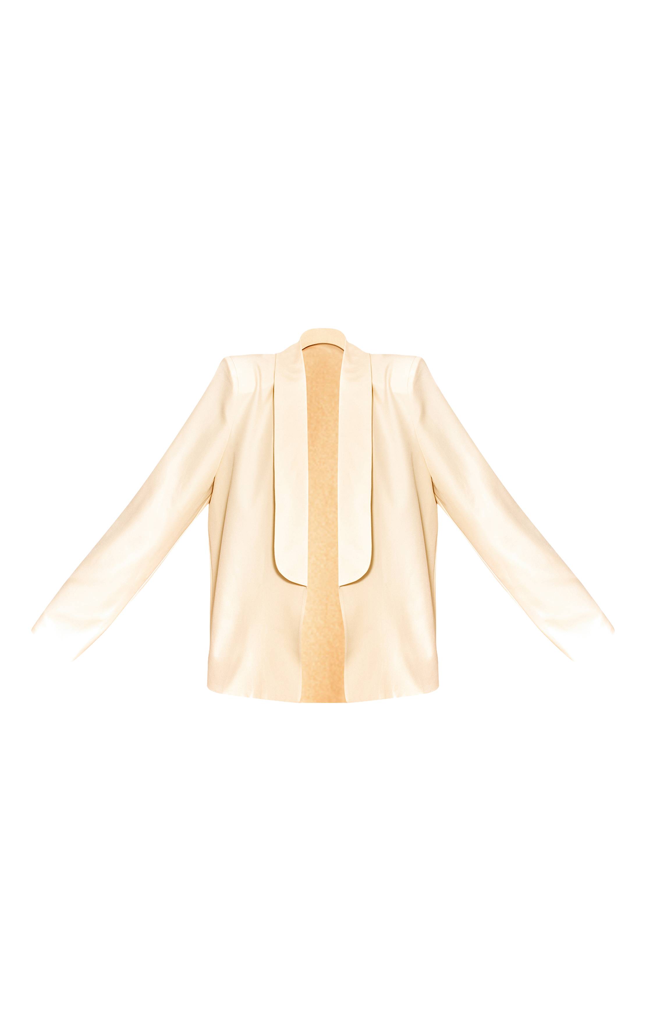 Butter Yellow Blazer Oversize Ajusté En Tissu Tissé