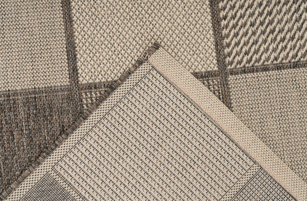 Outdoor-Kurzflorteppich SPLASH 400 - braun-creme - 80x150 cm