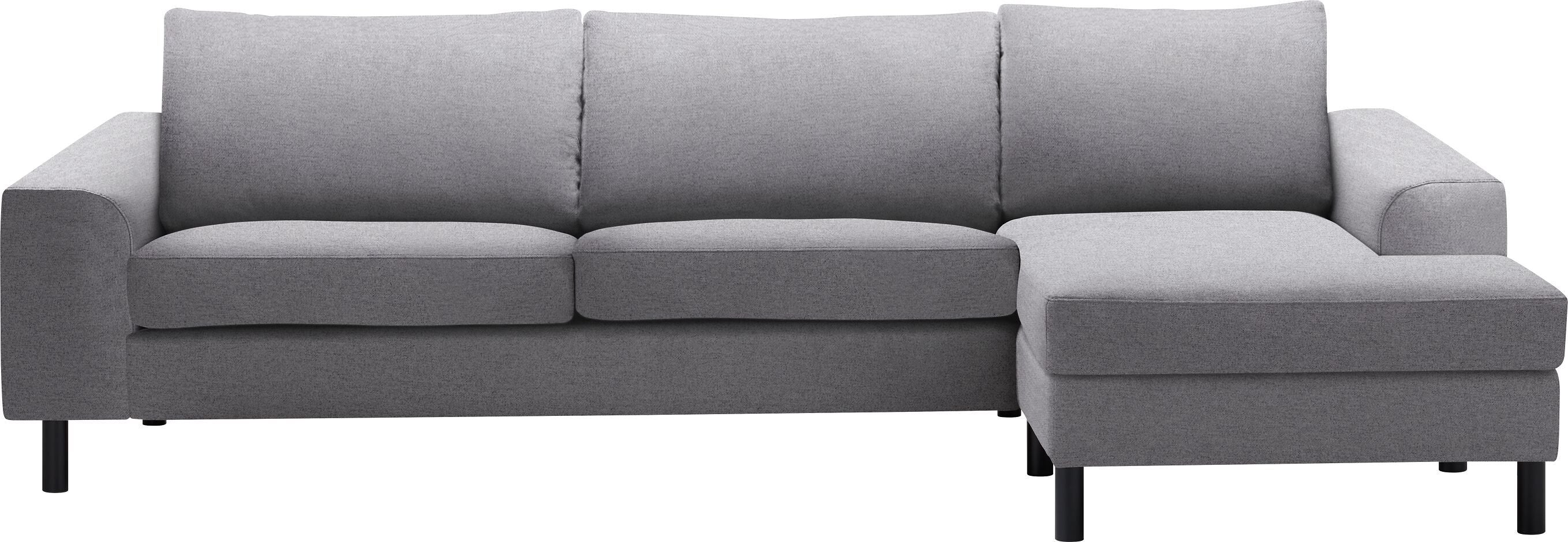 DIENER Ecksofa - Hellgrau / B: 276.0 cm x T: 156.0 cm x H: 81.0 cm