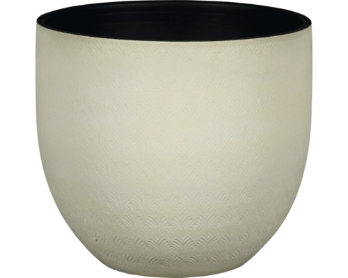 Bloempot Passion for Pottery steengoed 14 x 14 x 12 cm crème